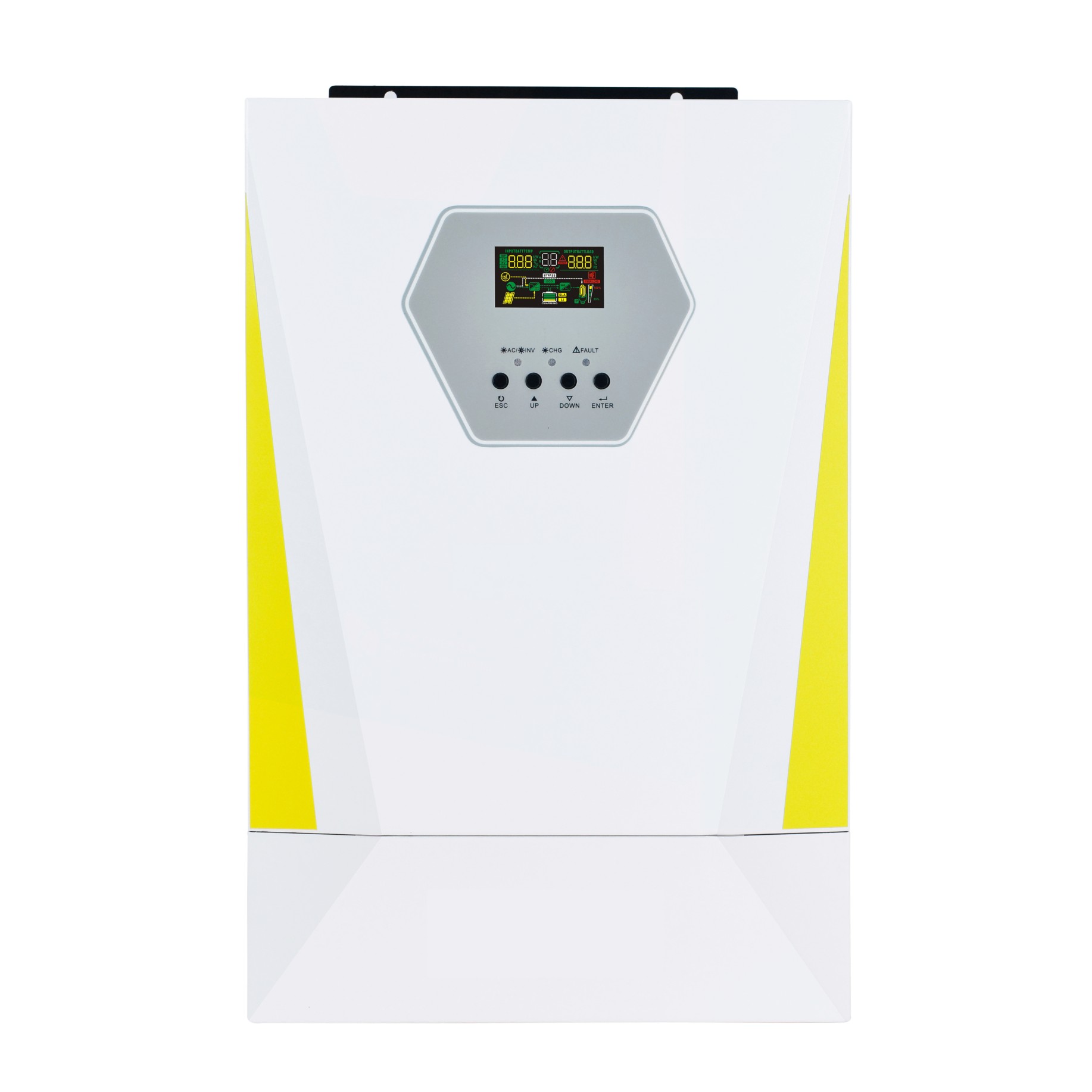 Inverter Hibrida Surya Efisiensi Tinggi 5,5KW 6,2KW untuk Sistem Energi Rumah